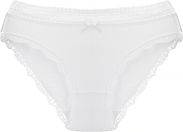 Lace Bikini Panties 'Figi', 1 pc, white - Moraj — photo N2