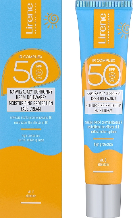 Moisturizing Protective Face Cream SPF 50 - Lirene Moisturising Protection Face Cream SPF 50 — photo N1