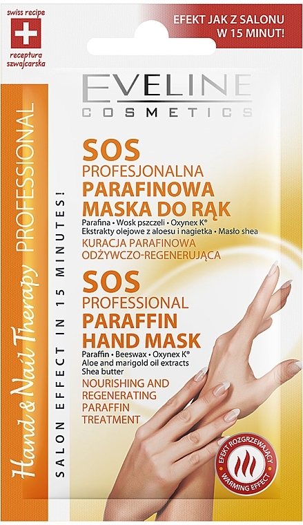 Paraffin Hand Mask - Eveline Cosmetics Therapy — photo N1