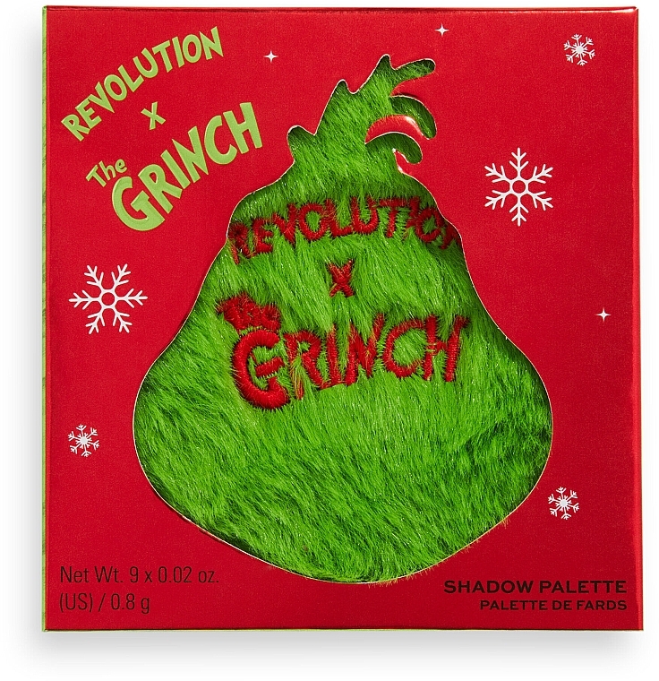 Eyeshadow Palette - Makeup Revolution x The Grinch Mean One Eye Shadow Palette — photo N4