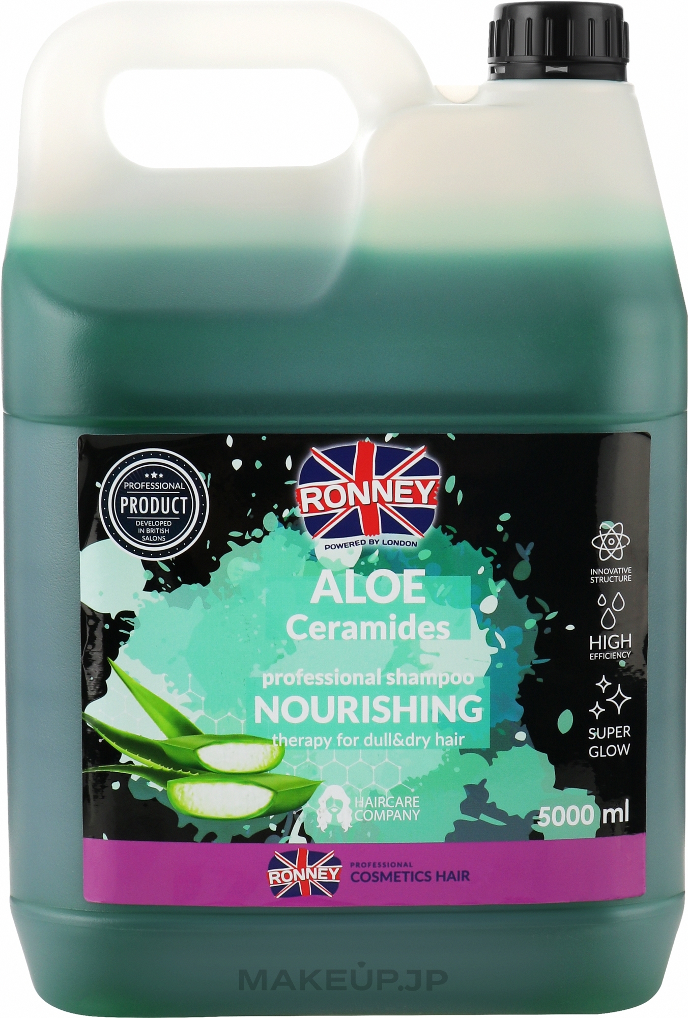 Moisturizing Shampoo - Ronney Professional Shampoo Intensive Moisturizing Natural Aloe Vera — photo 5000 ml