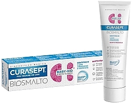 Strawberry Baby Toothpaste - Curaprox Curasept Biosmalto Baby-Kid Caries, Abrasion & Erosion Strawberry — photo N5