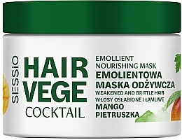 Mango & Parsley Softening Nourishing Hair Mask - Sessio Hair Vege Cocktail Emollient Nourishing Mask — photo N1
