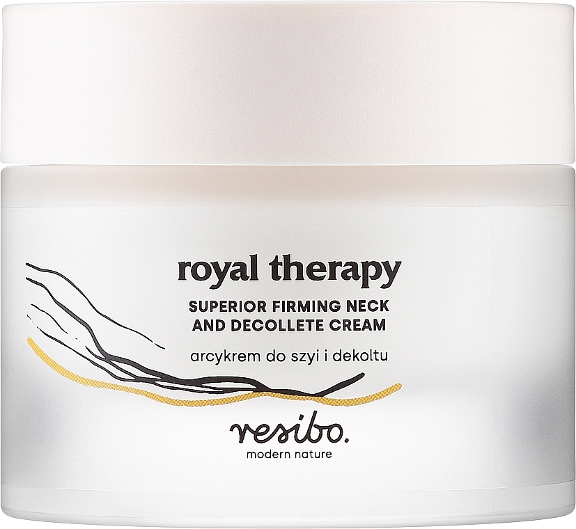 Neck & Decollete Cream - Resibo Royal Therapy Superior Firming And Decollete Cream — photo N2