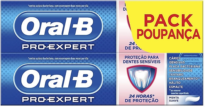 Toothpaste Set - Oral-B Pro-Expert Sensitive & Gentle Whitening Toothpaste (tpaste/2x75ml) — photo N1