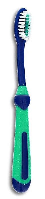 Kids Toothbrush, soft, 3+ years, blue and turquoise - Wellbe — photo N1