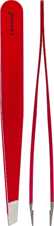 Tweezers, CTW-111, burgundy - Christian — photo N1