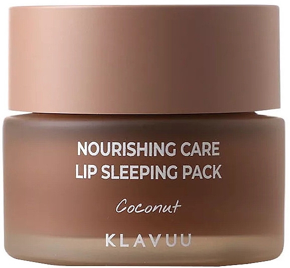 Coconut Scented Night Lip Mask - Klavuu Nourishing Care Lip Sleeping Pack Coconut — photo N1