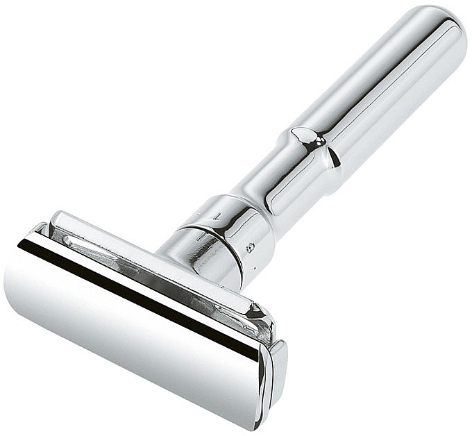 Chrome-Plated T-Shaped Razor - Merkur Safety Razor Futur Closed Comb Chrome — photo N1