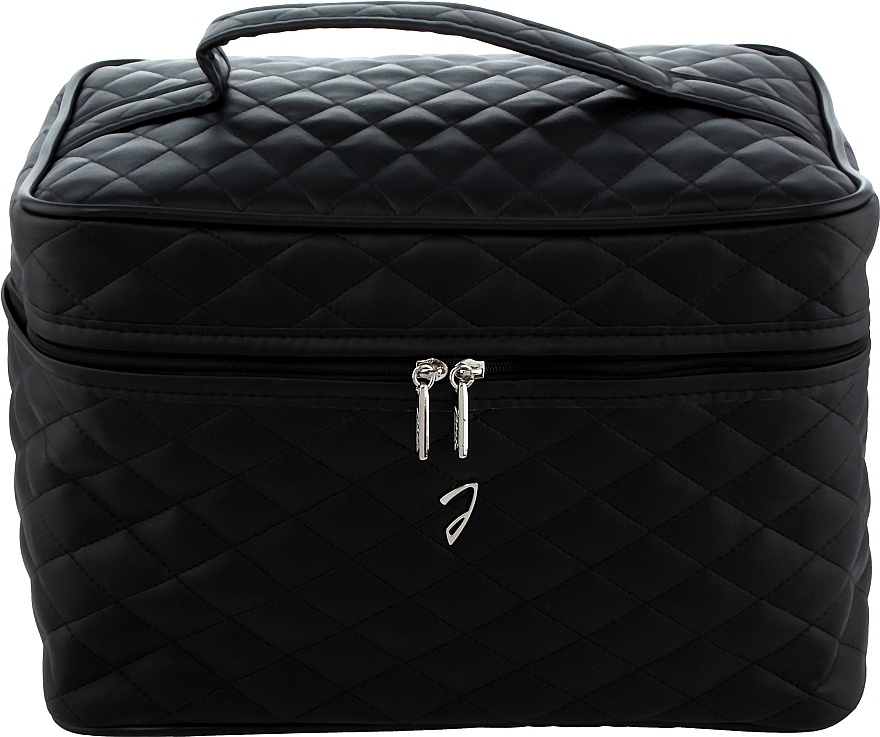 Quilted Makeup Bag, A6151VT, black - Janeke — photo N1