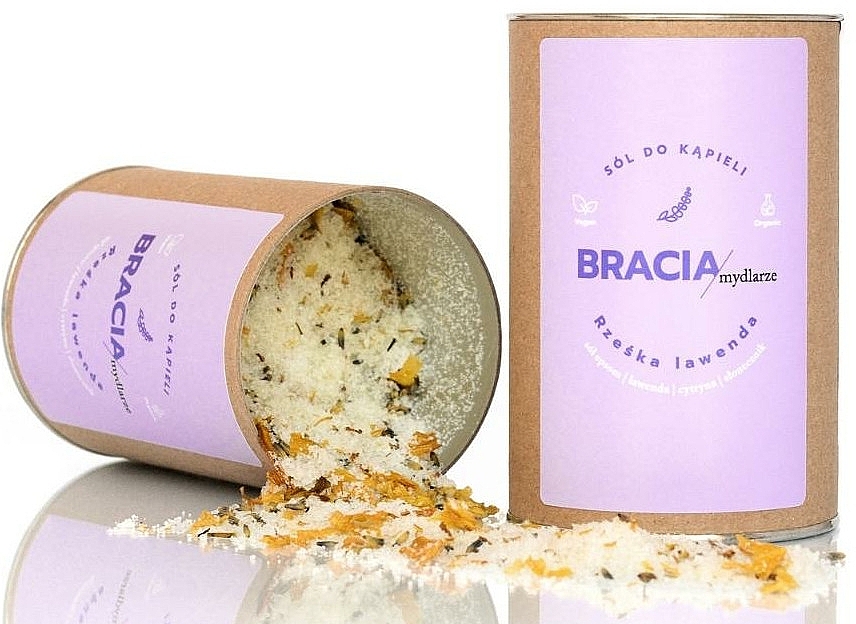 Crisp Lavender Bath Salt - Bracia Mydlarze Bath Salt Crisp Lavender — photo N2