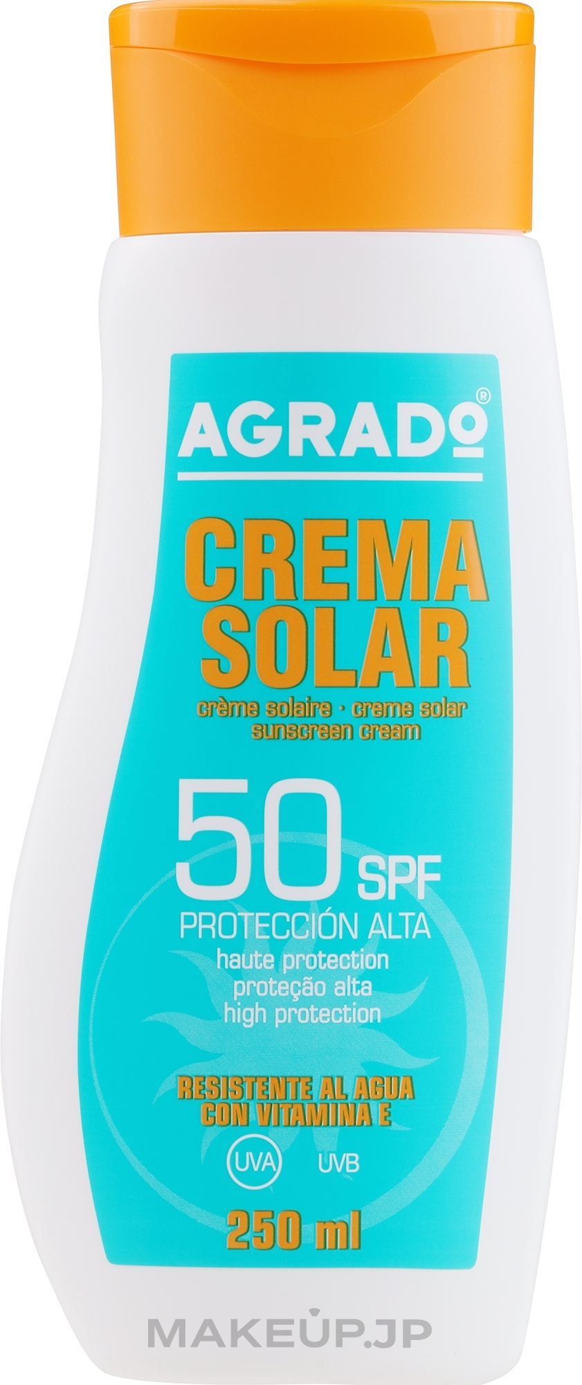 Body Sun Cream SPF50+ - Agrado Sun Solar Cream SPF50+ — photo 250 ml