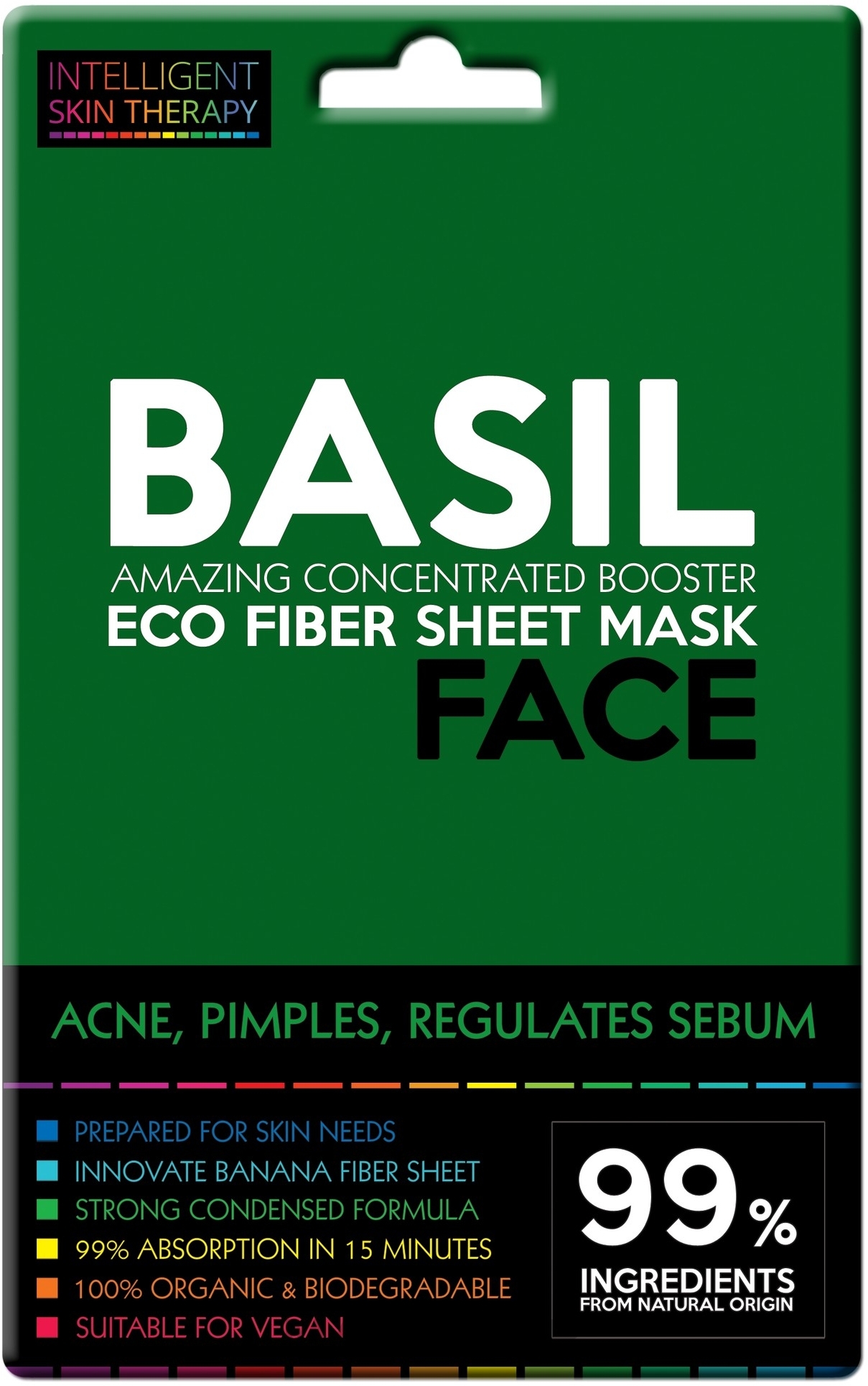 Basil Mask - Beauty Face Intelligent Skin Therapy Mask — photo 25 g