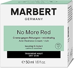 Marbert No More Red Anti-Redness Cream Rich - Anti-Redness Cream for Dry Skin — photo N2