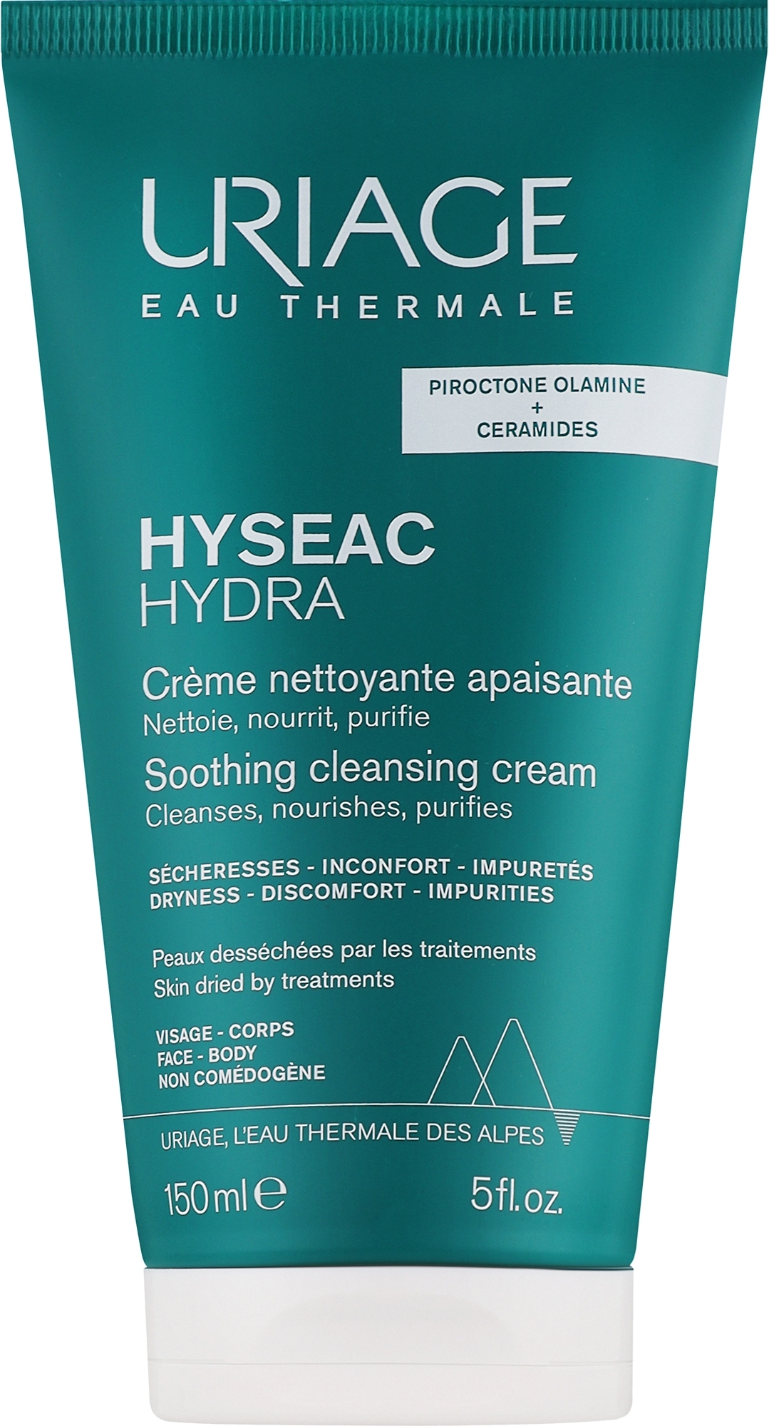 顔にも体にも使える心地よいクレンジングクリーム - Uriage Hyseac Hydra Soothing Cleansing Cream	 — photo 150 ml