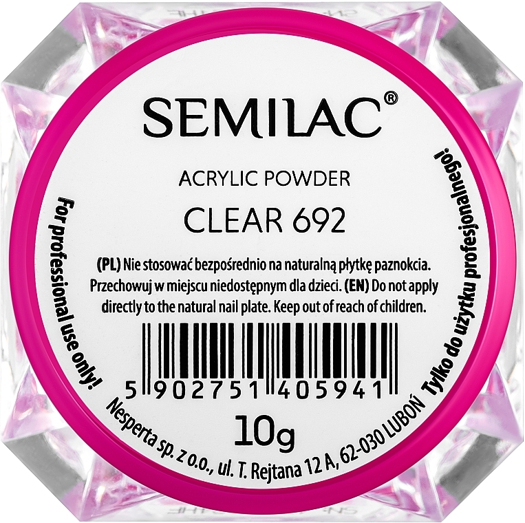 Nail Acrilyc Powder - Semilac Acrylic Powder — photo N1