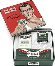Fragrances, Perfumes, Cosmetics Set - Proraso Vintage Gino Tin: Refreshing (pre/cr/100ml + sh/cr/150ml + ash/cr/100ml)