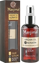 Fragrances, Perfumes, Cosmetics Keratin and Argan Oil Hair Serum - Marjinal Argan Oil Keratin Hair Serum