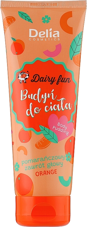 Body Pudding "Orange Dizziness" - Delia Dairy Fun — photo N1