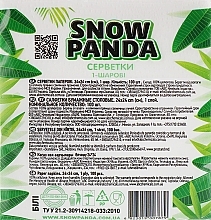 Paper Tissues, white, 100 pcs - Snow Panda — photo N2