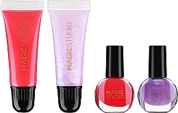 Fragrances, Perfumes, Cosmetics Set - Magic Studio (nail polish/2x4ml + lip gloss/2x5ml)