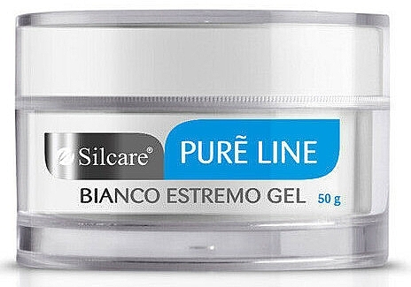 Nail Gel - Silcare Pure Line Bianco Estremo Gel — photo N1