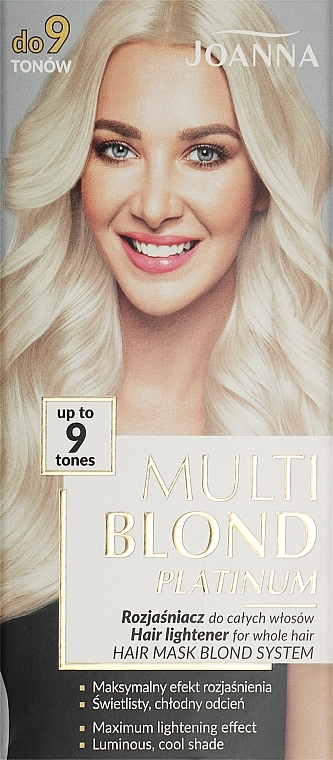 Hair Lightener - Joanna Multi Blond Platinum 9 Tones — photo N1