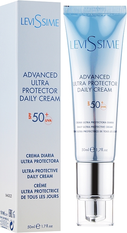 Facial Sun Cream Gel - LeviSsime Advanced Ultra Protector Daily Cream SPF50 — photo N1