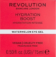 Moisturizing Watermelon Eye Gel - Revolution Skincare Hydration Boost Watermelon Eye Gel — photo N2