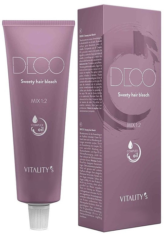 Creamy Refreshing Hair Bleach - Vitality's Deco Sweety Hair Bleach — photo N1