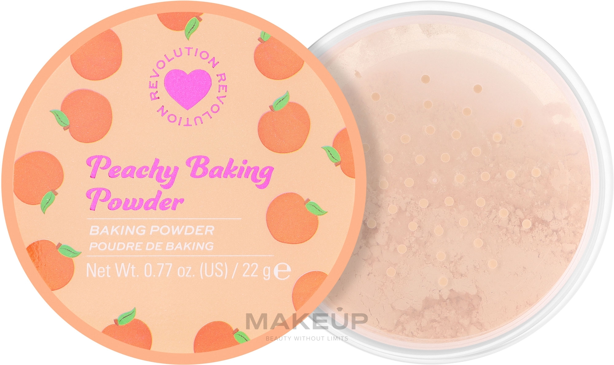 Face Baking Powder Peach - I Heart Revolution Loose Baking Powder Peach — photo 22 g