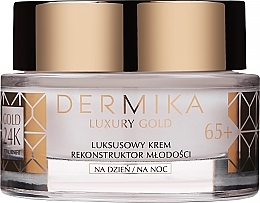 Youth Reconstruction Face Cream - Dermika Luxury Gold 24K Total Benefit Luxury Youth Reconstructor Cream 65+ — photo N2