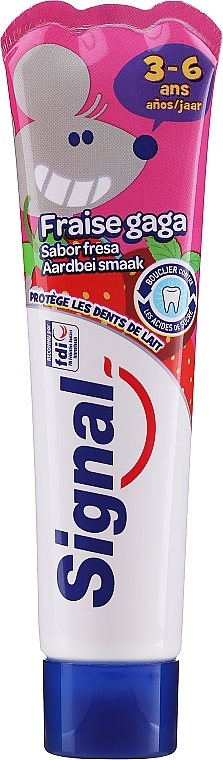 Kids Strawberry Flavor Toothpaste, 3-6 yrs - Signal Kids Strawberry Flavor — photo N1