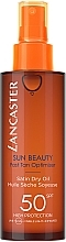 Fragrances, Perfumes, Cosmetics Silky Oil "Fast Tan" SPF50 - Lancaster Sun Beauty Dry Oil Fast Tan SPF50