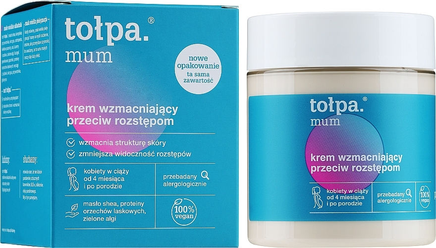 Anti-Strech Marks Cream - Tolpa Mum Cream Strengthening Of Stretching — photo N4