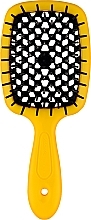 Fragrances, Perfumes, Cosmetics Hair Brush, black teeth, yellow - Janeke SuperBrush Small Vented Brush