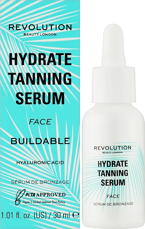 Moisturizing Face Tanning Serum - Revolution Beauty Hydrating Face Tan Serum — photo N2