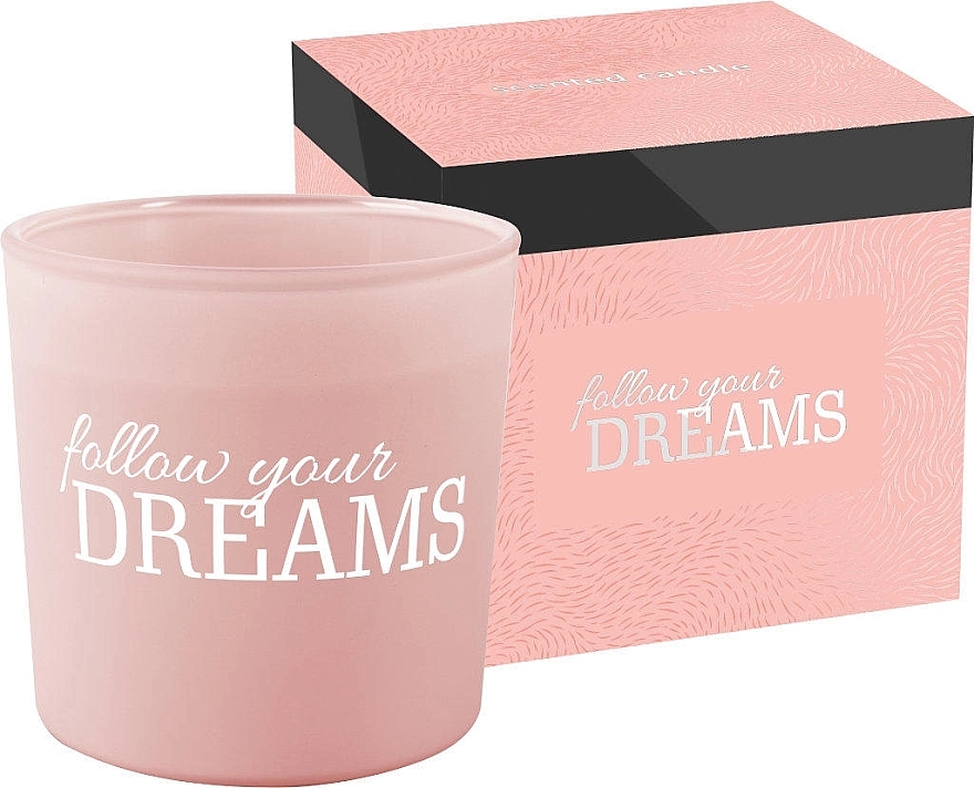 Scented Candle in Matte Glass, two wicks - Bispol Scented Candle Follow Your Dreams — photo N2