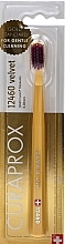 Fragrances, Perfumes, Cosmetics Toothbrush Velvet CS 12460, yellow with crimson bristles - Curaprox