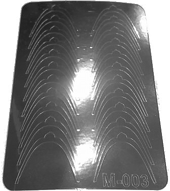 Metallic Nail Stickers, silver - Canni — photo N4