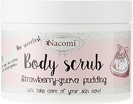 Fragrances, Perfumes, Cosmetics Washing Peeling Foam "Strawberry-Guawa Pudding" - Nacomi Body Scrub Strawberry-Guawa Pudding