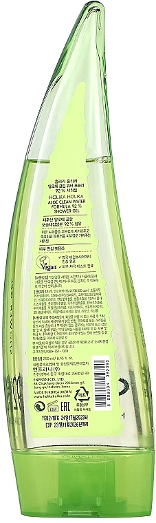 Shower Gel - Holika Holika Aloe Clean Water Formula 92% Shower Gel — photo N2