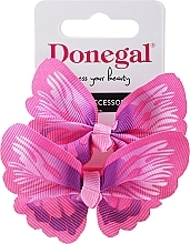 Fragrances, Perfumes, Cosmetics Hair Clip Set FA-5602, 2 pcs, pink butterflies - Donegal