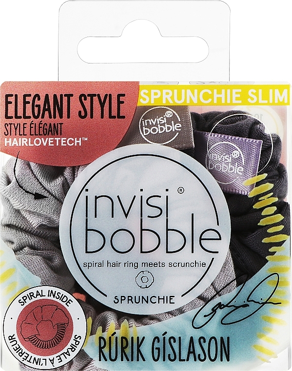 Hair Ring Bracelet - Invisibobble Sprunchie Slim Ruric Gislason Feeling Greyt — photo N1