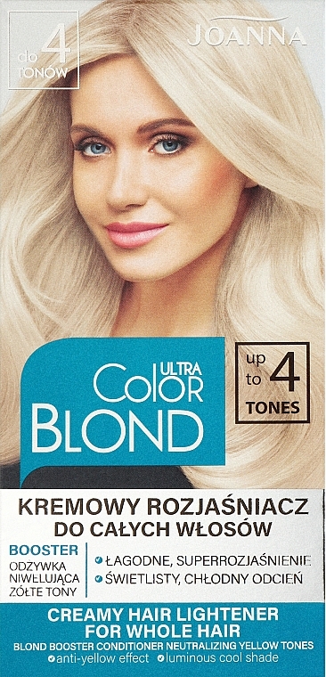 Hair Lightener - Joanna Ultra Color Blond 4 Tones — photo N1