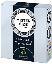 Latex Condoms, size 49, 3 pcs. - Mister Size Extra Fine Condoms — photo N2