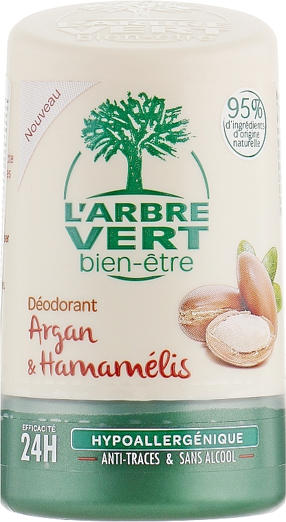 Argan & Hamamelis Deodorant - L'Arbre Vert Deodorant — photo N1