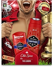 Set - Old Spice The Legend Captain (sh/gel/250ml + deo/50ml + bottle/opener/1pc) — photo N2