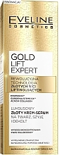 Face, Neck & Decollete Cream Serum - Eveline Cosmetics Gold Lift Expert — photo N2