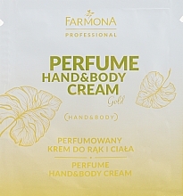 Perfumed Hand & Body Cream - Farmona Professional Perfume Hand&Body Cream Gold (sample) — photo N1